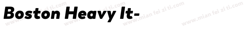 Boston Heavy It字体转换